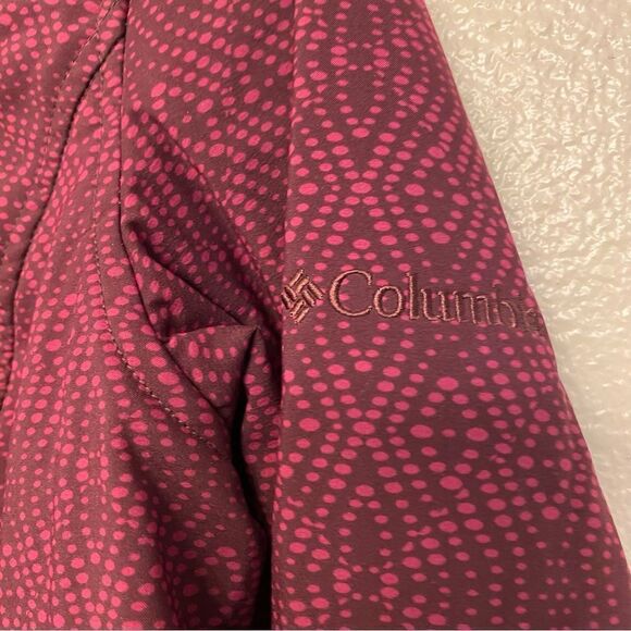 Columbia soft shell omni shield fleece lined hooded asymmetrical zip jacket S - Picture 6 of 13